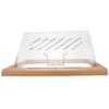 Tablet Stand with Pencil Slot 5 Angles Settings Wood Desk Tablet Holder for Drawing Reading Typing
