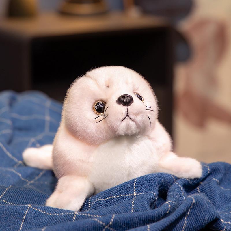 Fluffy Seal Adorable Plush Toy Cute Stuffed Animal For Kids Perfect Comfort Gift