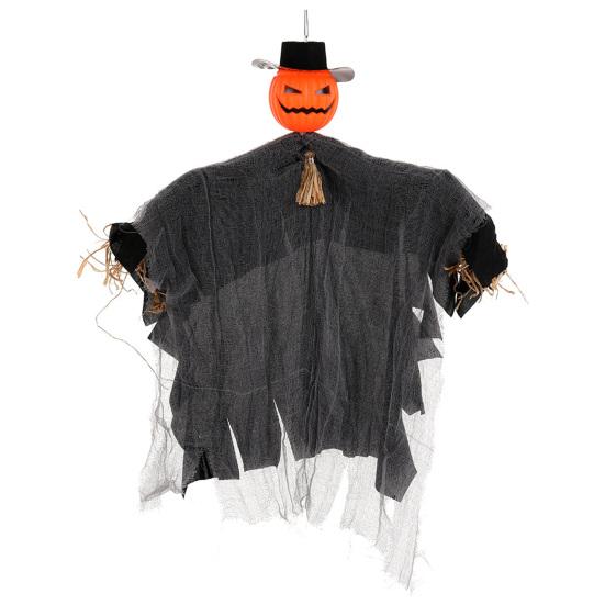 Halloween Hanging Ghost Decoration Pumpkin Head Ghost Haunted House Prop Ghost Decoration for Yard Patio Garden Indoor Outdoor Use