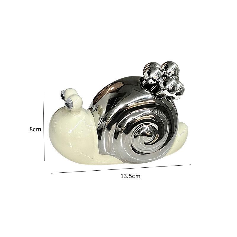 

Light Luxury Ceramic Snail Bone Spitting Dish Set Home High Aesthetic Small Dish Living Room Coffee Table Decoration Fruit Plate