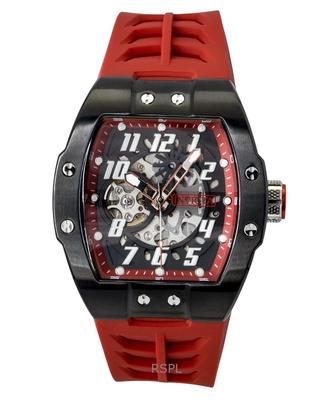 S1 Rally Silicone Strap Black Skeleton Dial Automatic 44891 Men's Watch