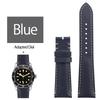 Soft Vintage Leather Watch Band 22mm For Tudor Strap Black Bay 1958 41mm GMT Pelagos Folding Buckle Black Brown Blue Wristband