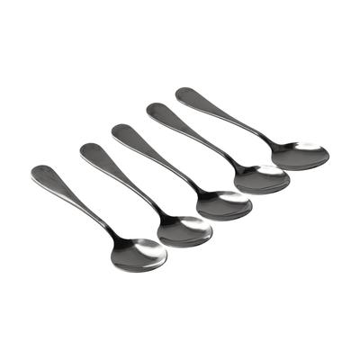 Spoons Black Home Ice Cream Restaurants Tools Pack Set Teaspoons Stainless Steel