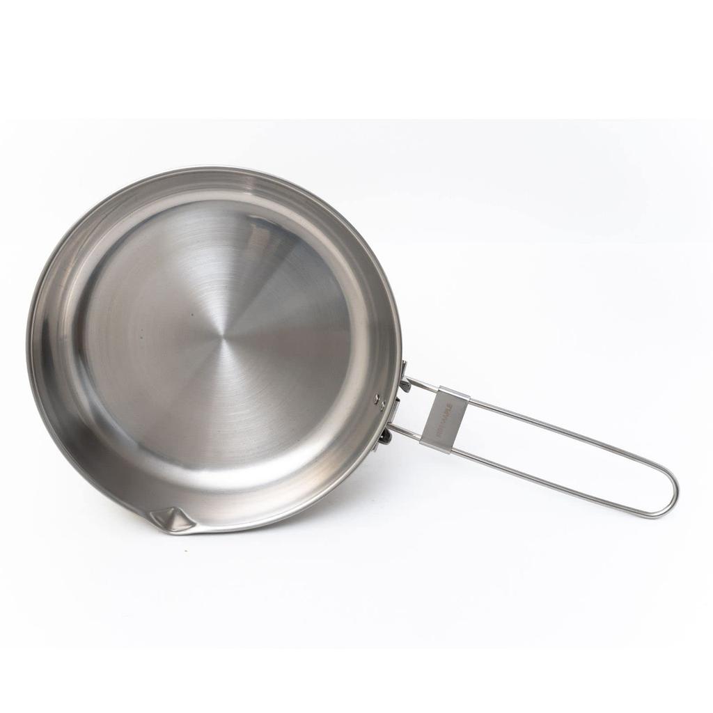 Fire-Maple ANTARCTI 8 Stainless Steel Frying Pan, Camping Cookware, Open Fire Safe