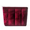 Fashion Velvet Cosmetic Bag Solid Color Large Capacity Quilted Storage Bag Lightweight Zipper Travel Toiletry Bag