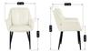 Upholstered Velvet Chair Alex Velvet Light Beige