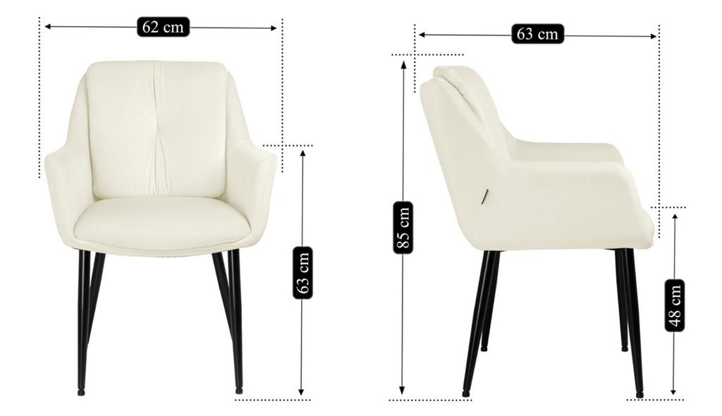 Upholstered Velvet Chair Alex Velvet Light Beige