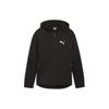 Puma Men's Black Full-Zip Hooded Jacket With White Logo And Zipper Pockets 681184-01