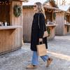 Women's New Arrival Casual Color Single-Breasted Wool Coat for Fall Winter