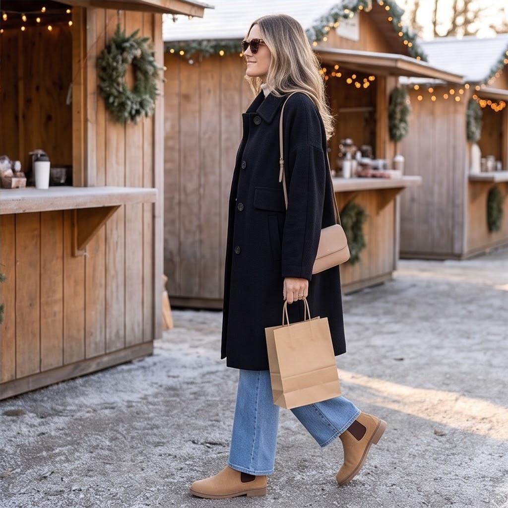 Women's New Arrival Casual Color Single-Breasted Wool Coat for Fall Winter