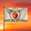 American Sacred Heart of I Trust In You Catholic Grommet with 2 Rings, Suitable for Home/Garden/Outdoor/Indoor/Use, Multiple Sizes Available. Wall Ban