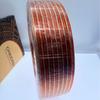 600-Core Transparent Red & White Car Audio Speaker Cable