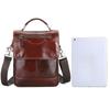 Men's Handbag First Layer Cowhide Vertical Business Casual Office Briefcase Men's Shoulder Messenger Bag