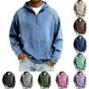 Men's 2026 European Denim Jacket Hoodie for Spring and Autumn, Short Zipper Shirt Style, In Stock
