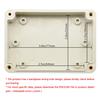 LeMotech Waterproof Dustproof IP65 ABS Plastic Junction Box Universal Electric Project Enclosure Pale Gray 3.3 X 2.3 X 1.3 Inch (83 X 58 X 33 Mm)