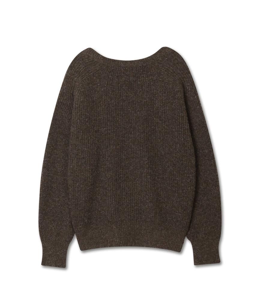 Michikoleondeonkosino Neck Warmer Set Wool Knit Poggi Brown