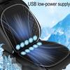12V Belüftetes Sitzkissen Kühlendes Sitzkissen Sommer Kühlendes Gebläse 10 Lüfter USB Sitzbezug Belüftetes Sitzkissen Auto Zubehör