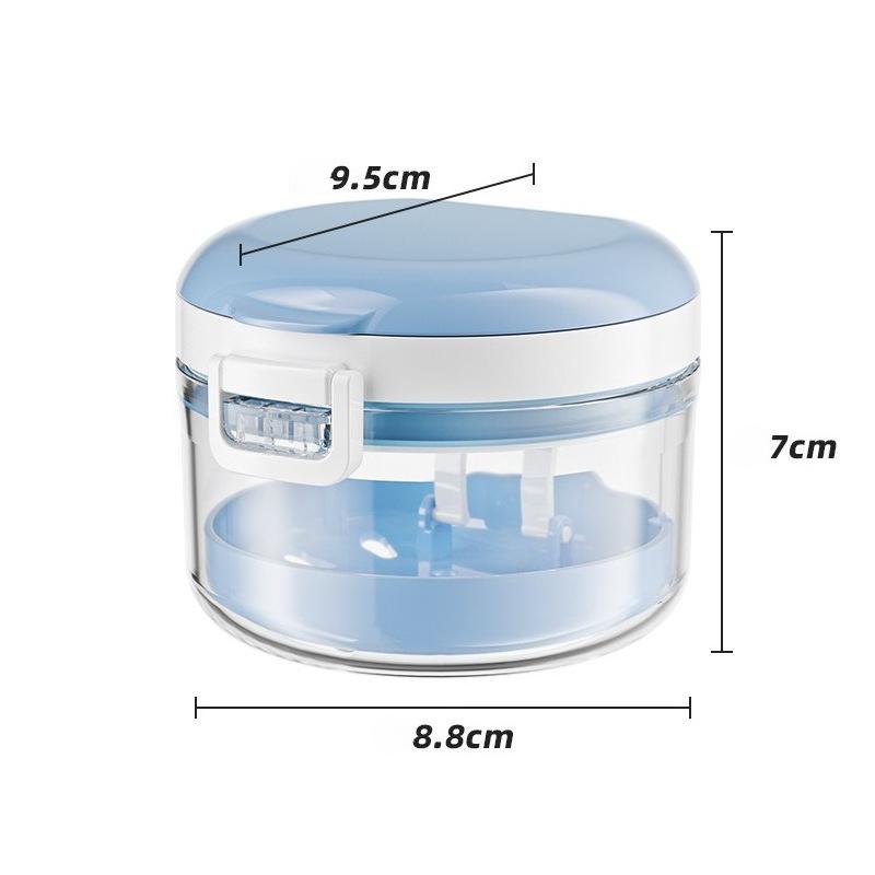 

Герметичный контейнер для зубных протезов Многофункциональный бокс для хранения ортодонтических ретейнеров Идеально подходит для любителей ухода за полостью рта синий