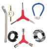 Bicycles Spoke Wrench Portable Bike Spoke Adjustment Tool Tire Lever Cycling Pocket Tool Bicycles Rims Truing Tool