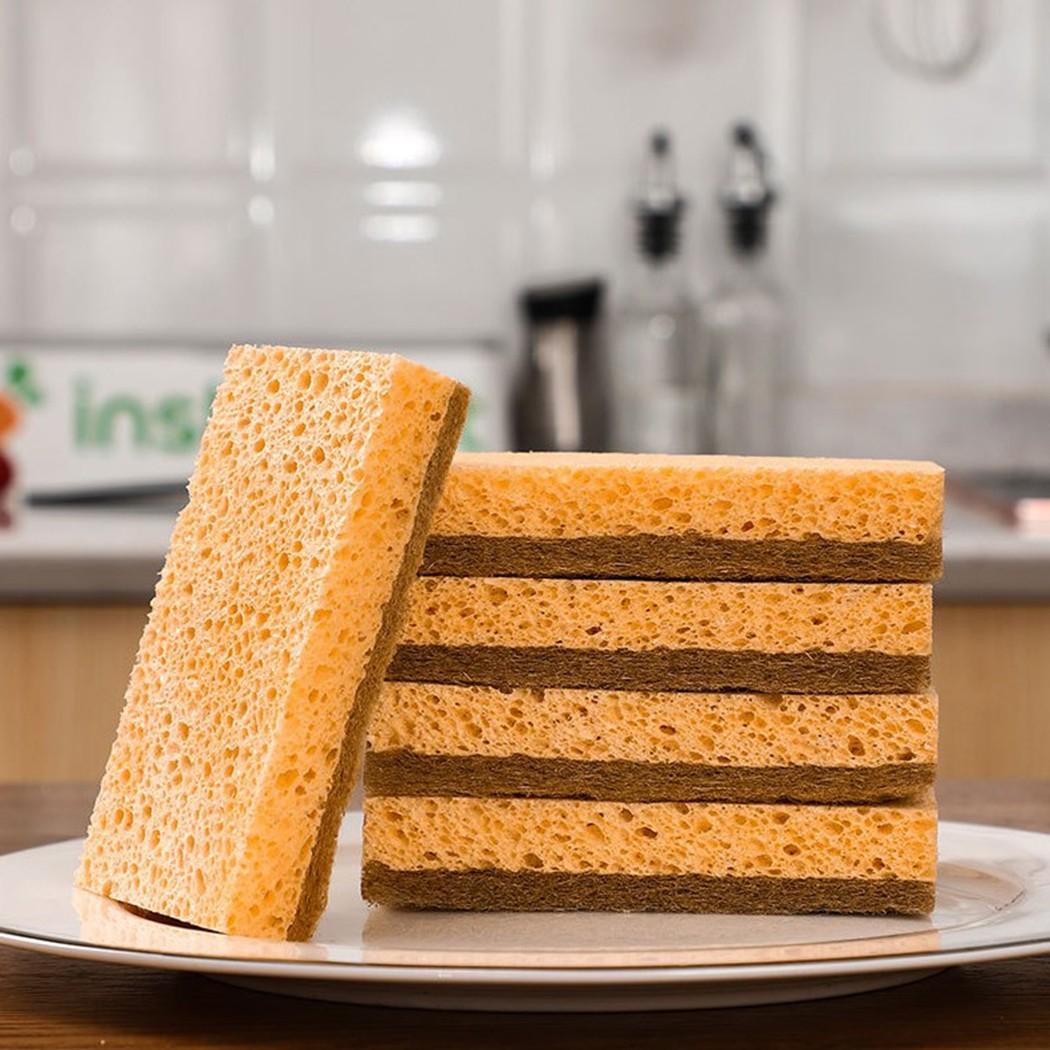 10Pcs Thickened Double-sided Cleaning Sponge Pads Epically Eco Biodegradable And Compostable Kitchen Sponge With Scrub China Mainland
