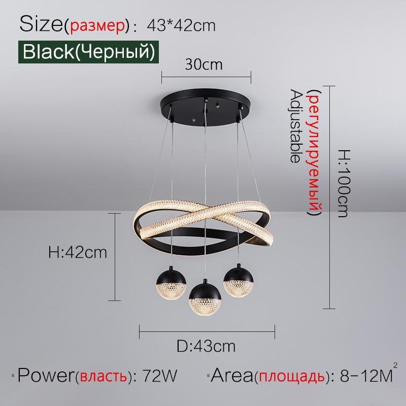Light Luxury Dining Room Chandelier Designer Modern Minimalist Art Three-head Nordic Bedroom Round Table Dining Room Lamp