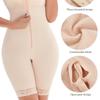 Women Front Zipper Adjustable Strap Lace Hem Open Crotch High Waist Tummy Control Butt Lifting Slim Shapewear Bodysuit