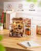 ROBOTIME Miniature House Dollhouse DIY Miniature Kit Dollhouse with LED Lights Mini Model Kit Figure Accessory DIY Craft Toy for Kids and Adults Chris