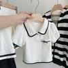 Girls Skirt Sets Summer Children T-Shirt Suits Kids Short Sleeves 2Pcs Teen Fashion Sweet JK Outfits 5-14 Years