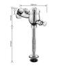 Automatic Shutoff Valve Time Delay Flush Valve Restroom Upgrade Copper Flush Valve Mechanism Versatile Installation