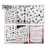 Self Adhesive Nail Decorations for Women 6 Sheets Halloween Stickers Women, Pumpkin Ghost Bat Skull Decals Manicure Decoration Decals, Art Accessories