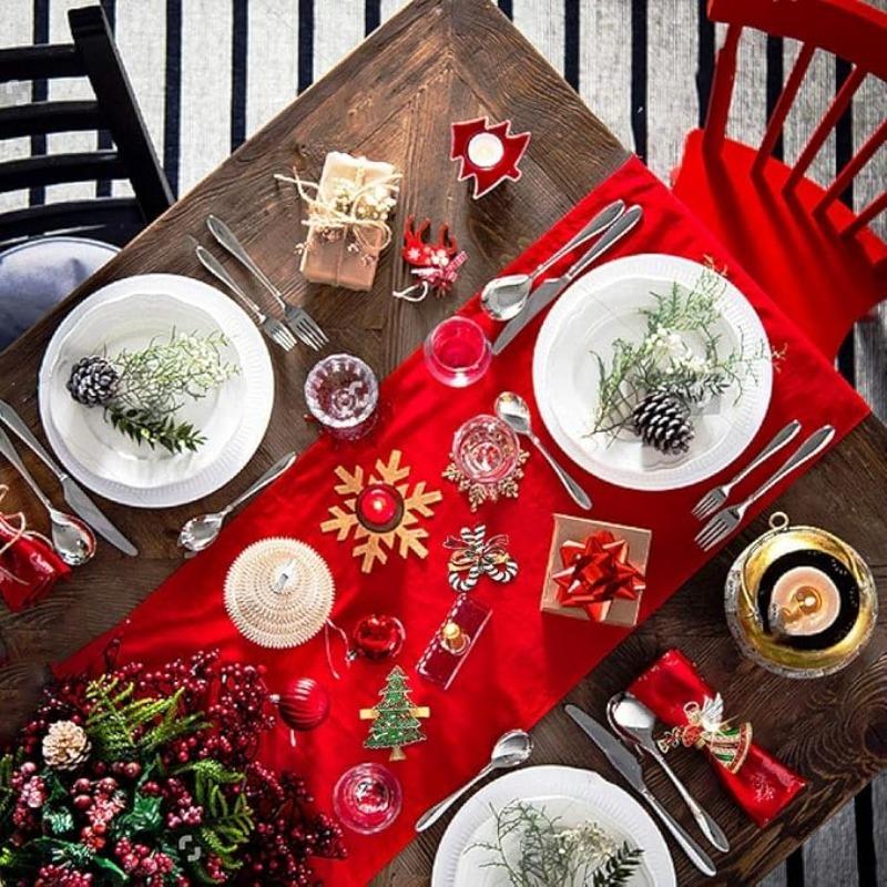 Christmas Metal Napkin Rings for Holiday Gatherings Thanksgiving and Christmas Table Decoration Formal Household Use