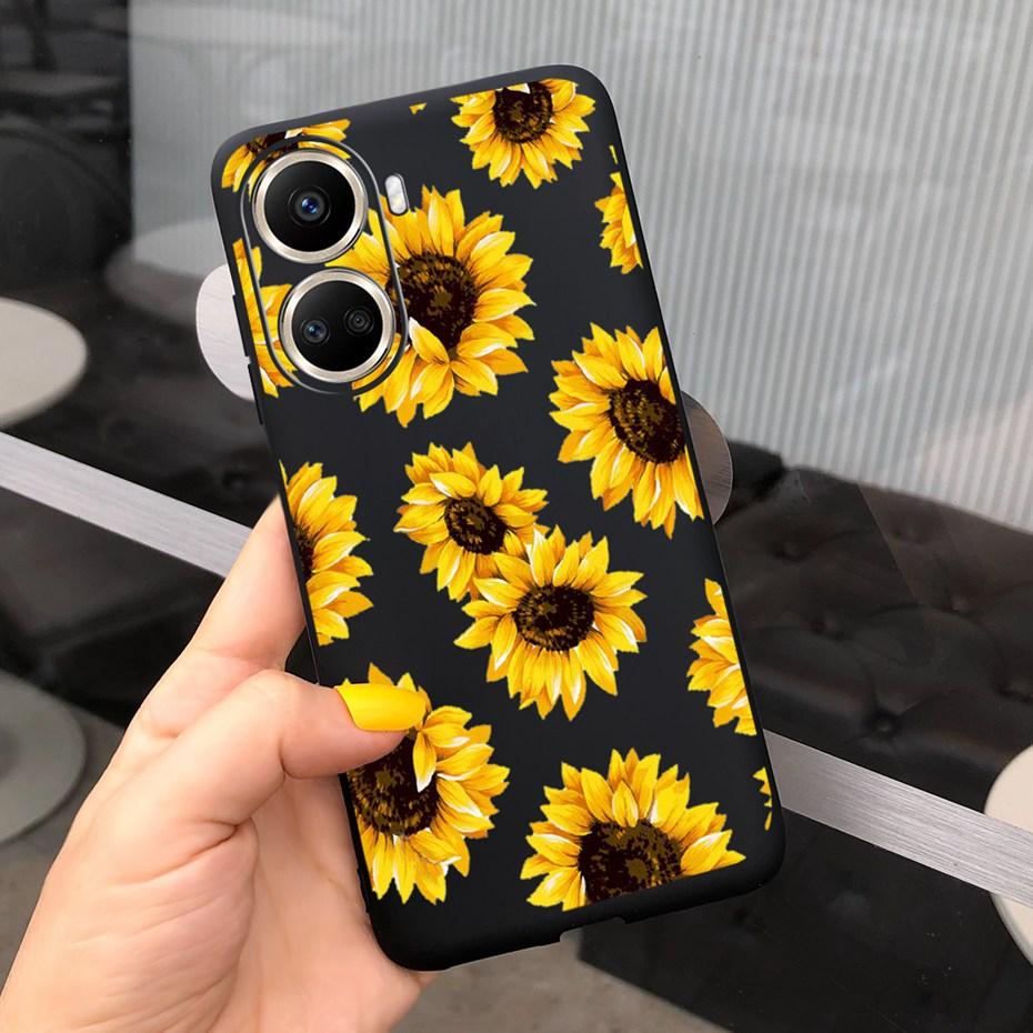 Cute Silicone Case For Huawei Nova 10 SE 2022 Fashion Girl Flower Phone Case For Huawei Nova 10 Pro Nova10 10Pro Soft Back Cover