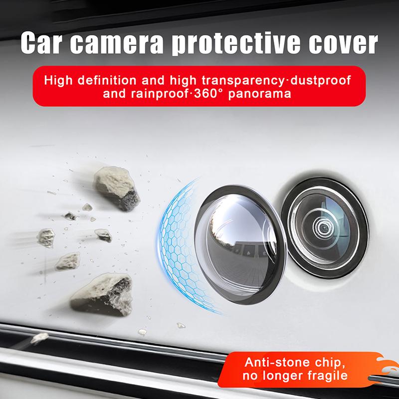 10Pcs Universal Car Camera Lens Protector Rear View Backup Camera Cover 360° Camera Protection Anti Scratch Waterproof
