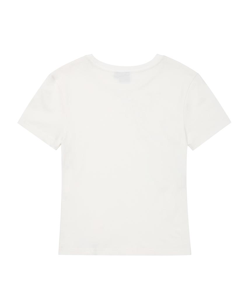 AAKAM Snap Gothic Half Top (White)