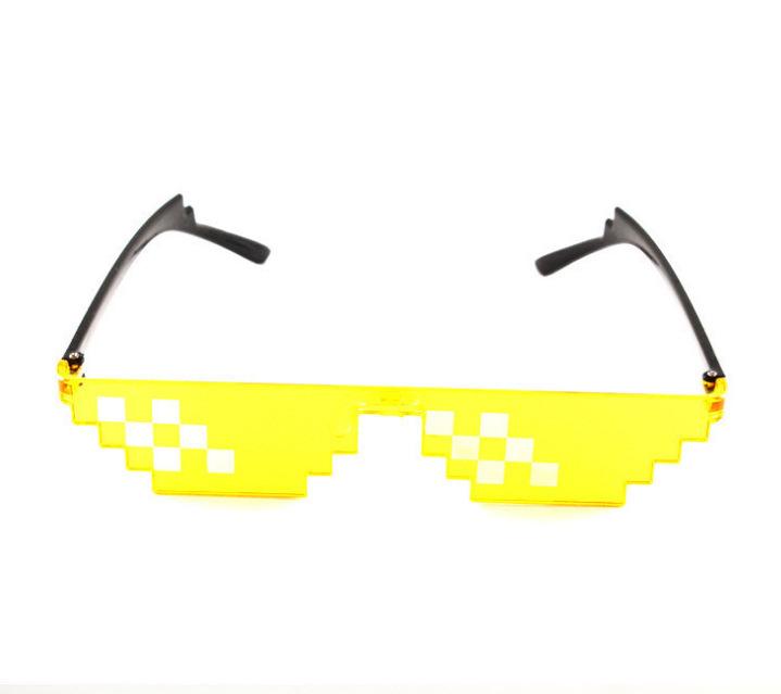 Occhiali Mosaico Attività di Festa Occhiali da Sole Pixel Occhiali da Sole Divertenti Uomo Donna Vintage Occhiali da Sole Mosaico Pixel Accessorio di Abbigliamento