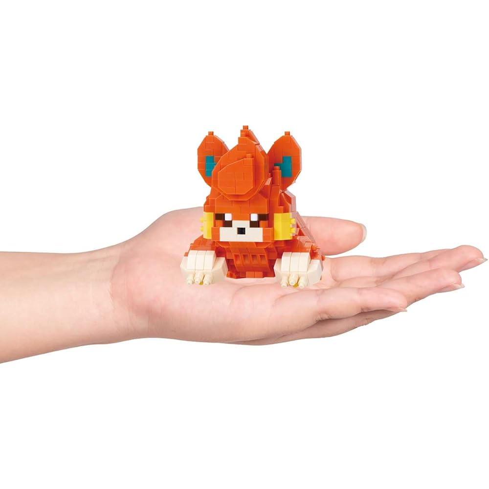 Kawada Nano Block Pocket Monster Pamo 4x14x18 cm Building Set for Ages 12 and Up