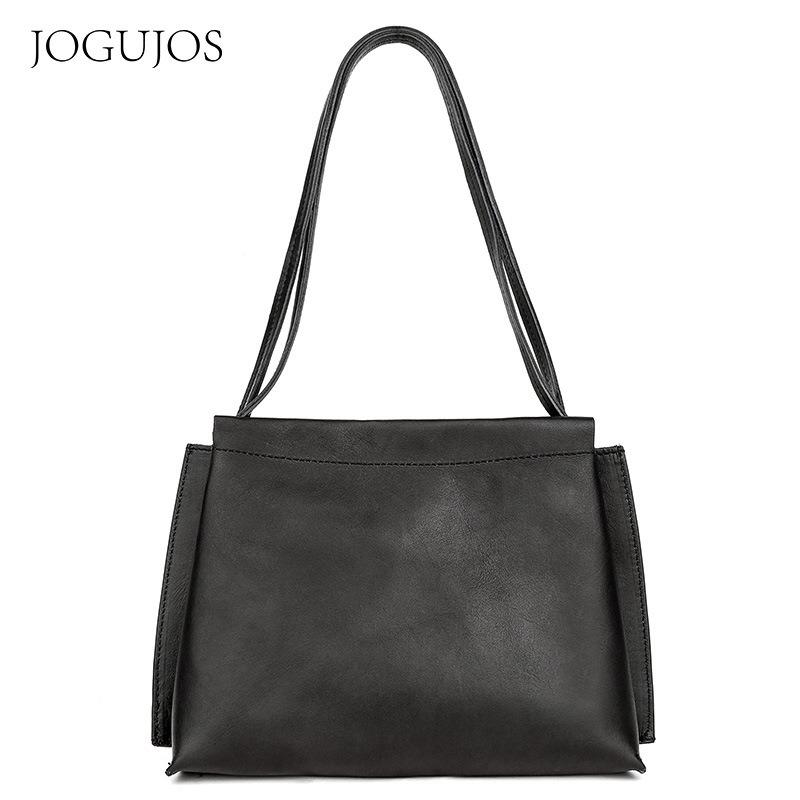 

Кожаная женская сумка-тоут модная и простая большой вместимости ретро на плечо женская сумка для работы