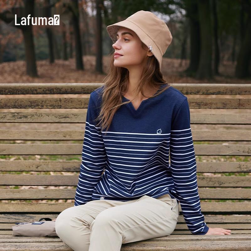 

LAFUMA Women s V-Neck Striped Long-Sleeve Top LFTS4CL63 S (36)