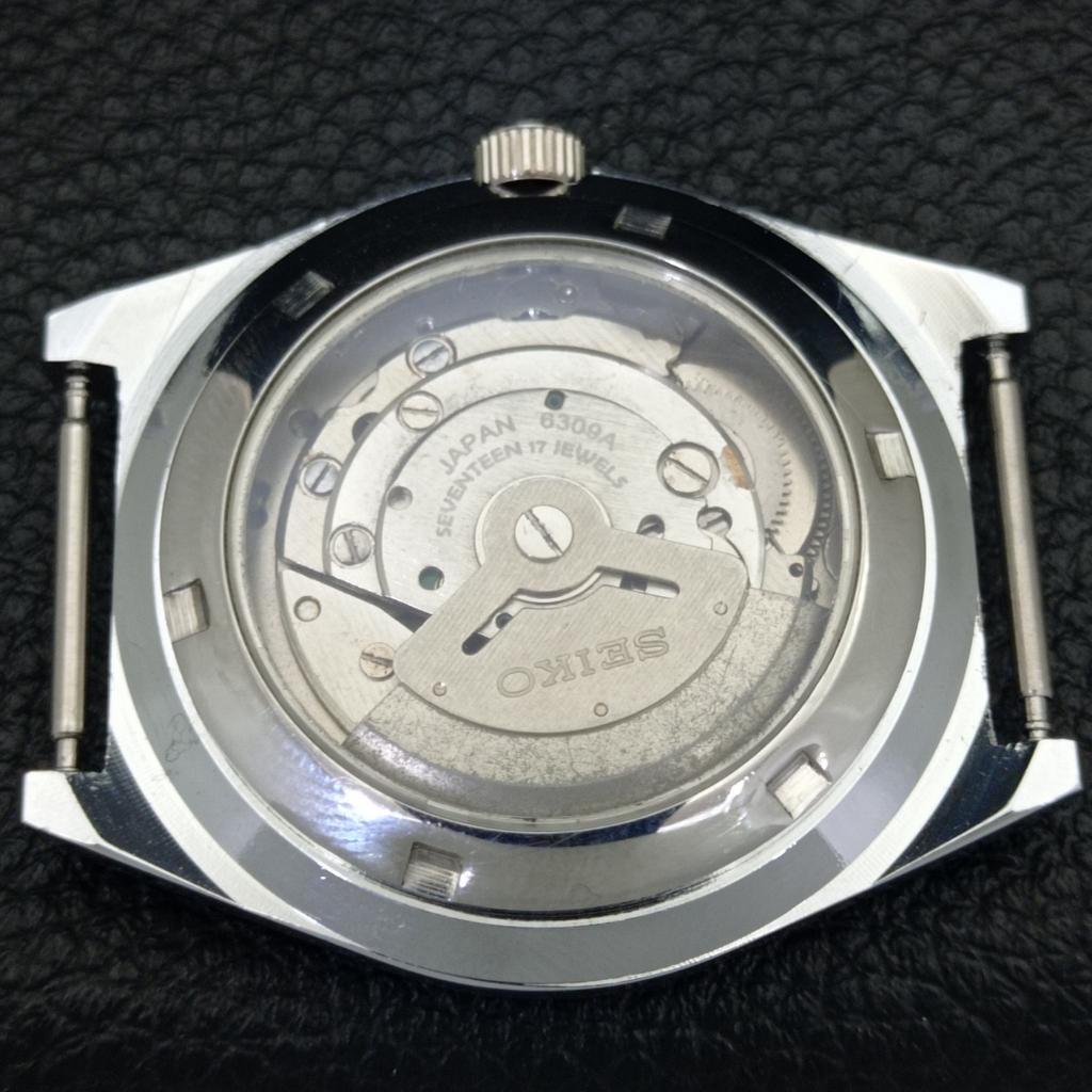 Seiko 5 AUTOMATIC VINTAGE REFURBISHED 6309A JAPAN MENS YELLOW WATCH A440914-4 Sk-a440914