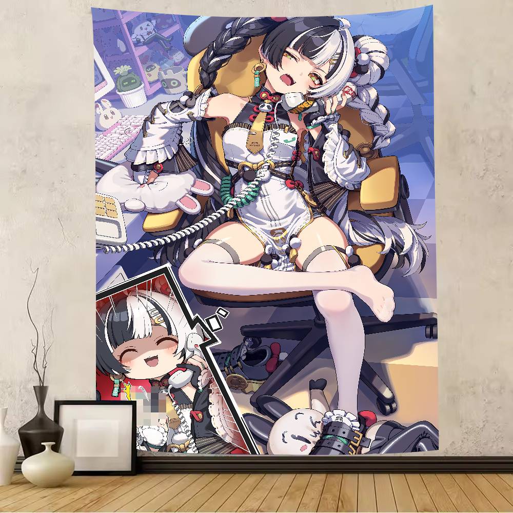 Popular Zenless Zone Zero Gaming Pretty Hot Dialyn Anime Wall Tapestry Wall Tapestries Home Decor for Living Room Bedroom Dorm