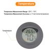 Mini Round Shape LCD Humidity Meter LCD Display Digital Readout Electronic Thermometer Circular Embedded Small Electronic
