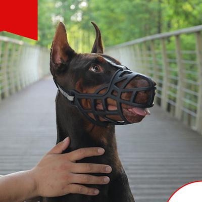 Verstellbarer Hunde Maulkorb Weiches Silikon Atmungsaktives Netz Starker Korb Klein Groß Hunde Maulkörbe Haustier Training Hundezubehör