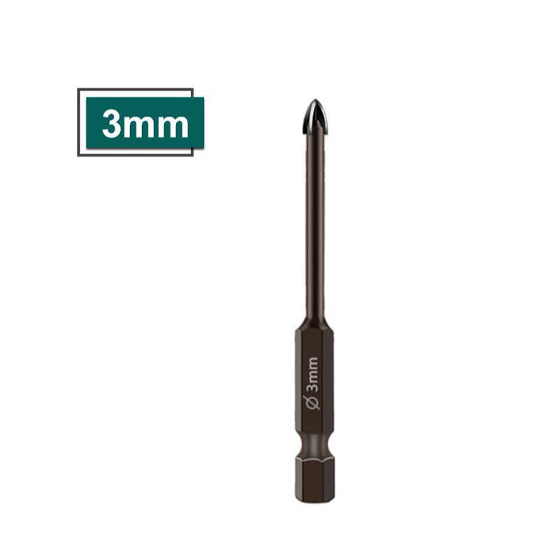 

шестигранное крестовое сверло для плитки стекло керамика бетон цемент стена открывалка для отверстий сплавное треугольное сверло 3mm