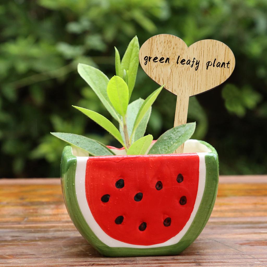 30Pcs Wooden Garden Markers Stakes Heart/Butterfly Shaped Plant Labels Herb And Vegetable Plant Tags Sticks For Indoor Flowerpot