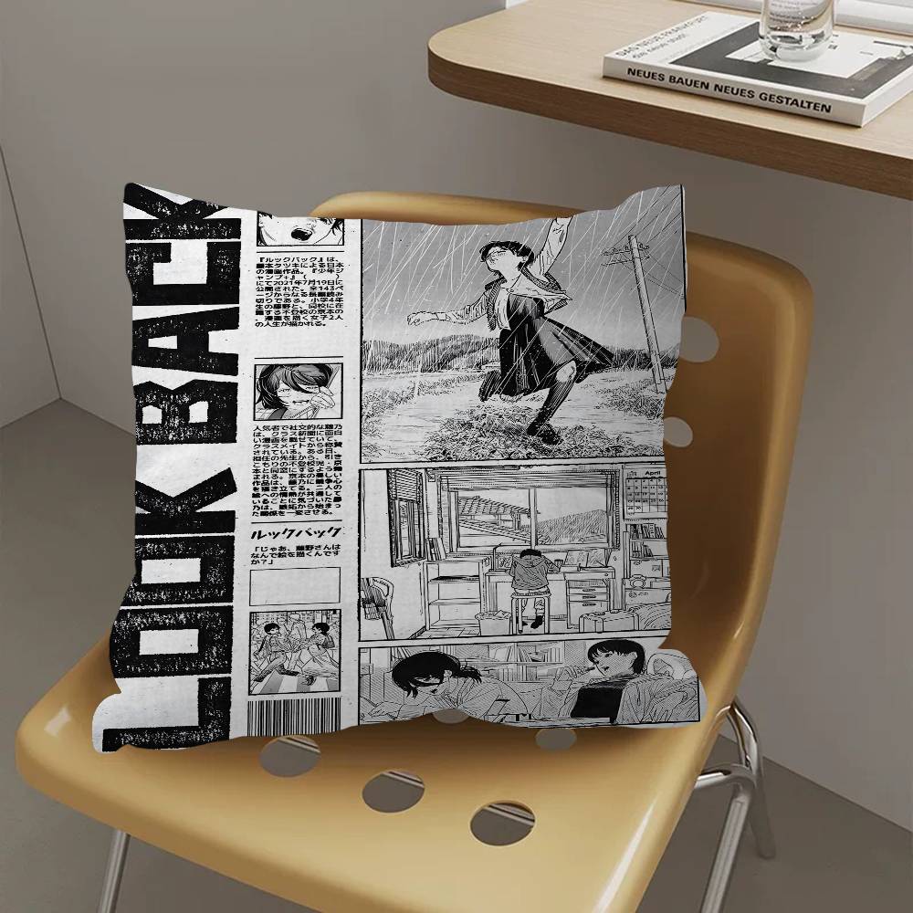 Anime Look Back Pillow Cushion Cover Pillowcase Living Room Sofa Home Decor