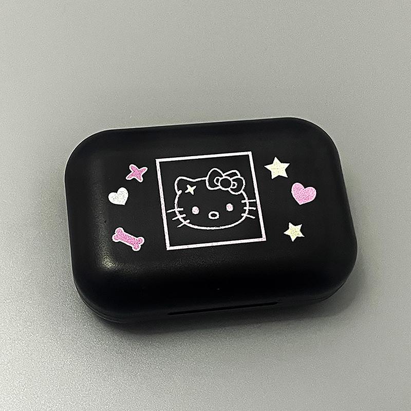 Contact Lenses Case Hello Kitty Cute Portable Travel Easy Carry Storage Container Kawaii Eye Accessorie Box