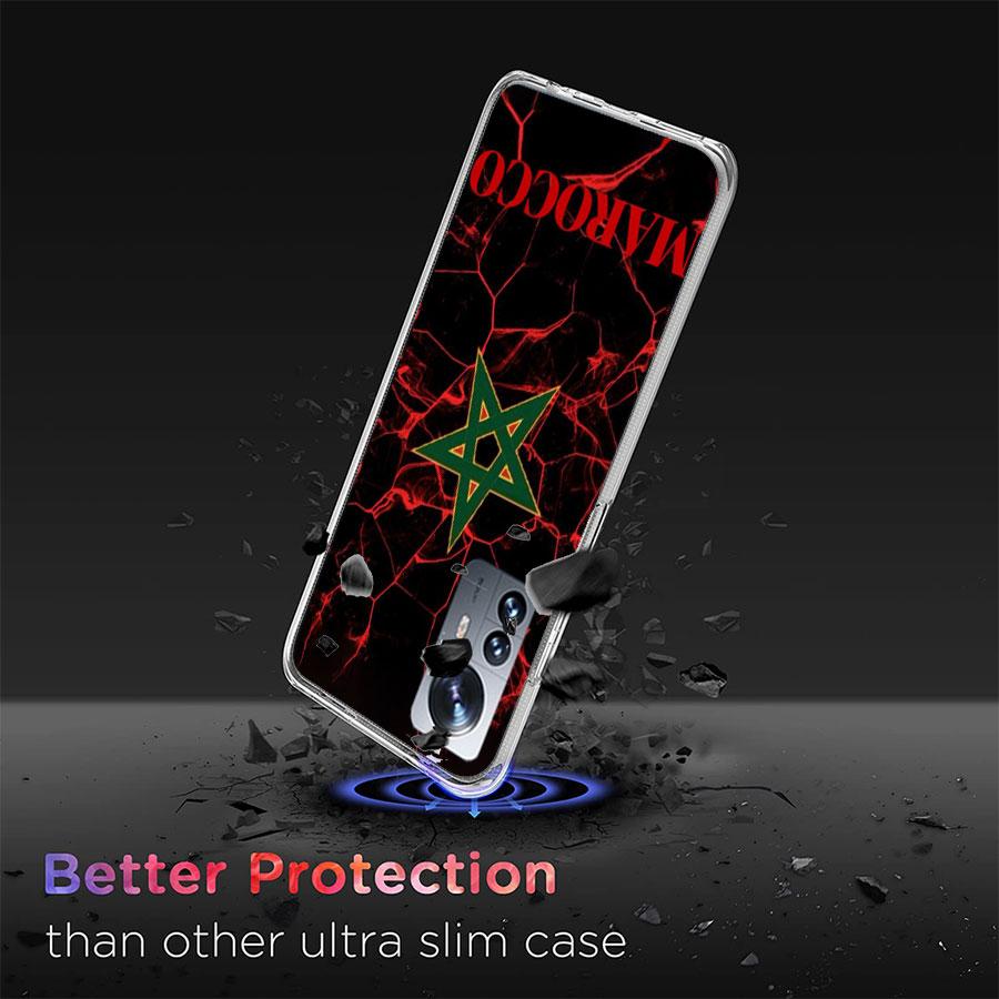 Morocco Flag Soccer Phone Case For Xiaomi Mi 13 12T Poco F7 Pro 14 Ultra 15 Pro 12X 12 9 8 Lite 5G 11T 11i 10 10T Pro Capa Co
