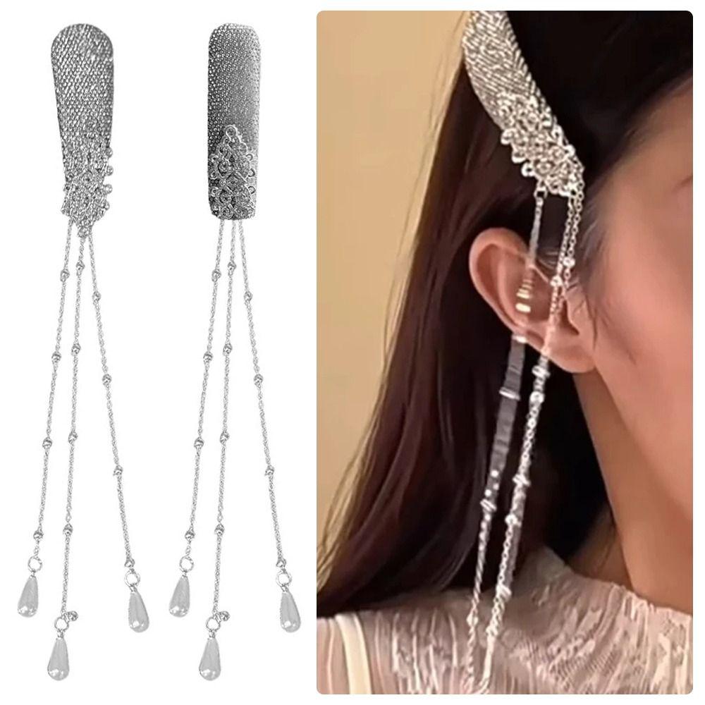 1Pcs/1Pair Retro Tassel Hair Clip Ethnic Style Waterfall Fringe Hairclip Wedding Party Jewelry