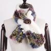 Winter Women Real Rex Rabbit Fur Scarf Natural Warm Soft Rex Rabbit Fur Muffler Lady Genuine Rex Rabbit Fur Scarves