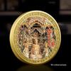 Moneta Commemorativa e Spilla Rilievo Pagoda di Legno di Yingxian - Regalo Turistico Culturale dal Sito Panoramico di Henan